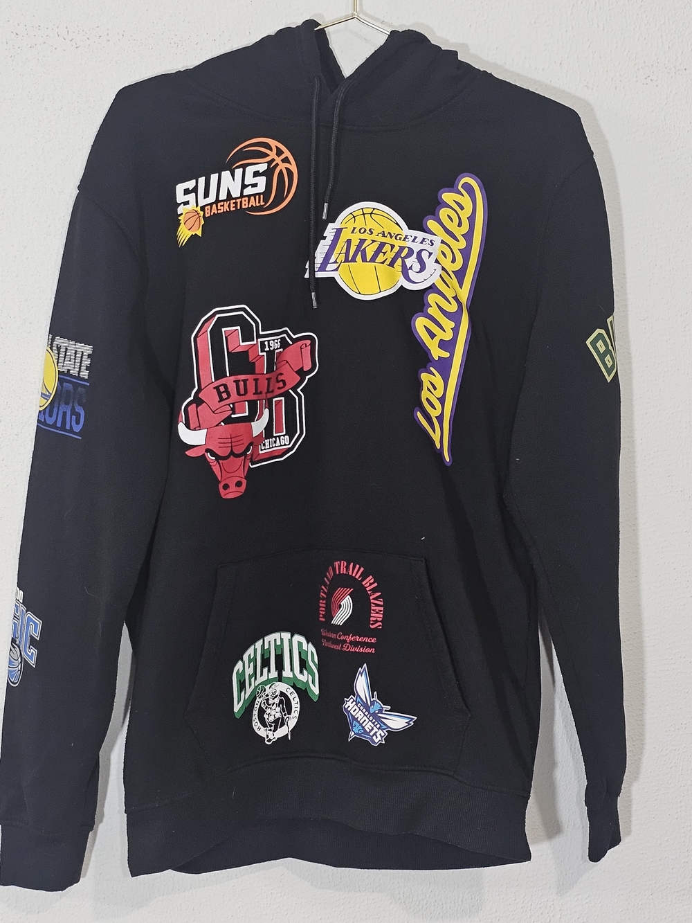 UltragamebNBA Team Patch Hoodie - Black Mens Sz M Sports Basketball